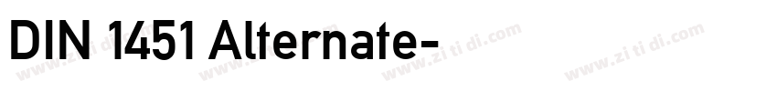 DIN 1451 Alternate字体转换